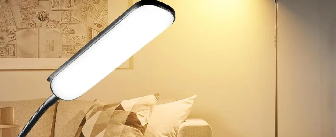 Floor Lamp, 18W 1800LM Super Bright LED Floor Lamp with Remote & Works with Smart Plug, Dimmable Timing Eye Caring Reading Lamps Floor Standing for Living Room Bedroom Office