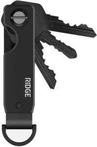 The Ridge Key Organizer - Compact Metallic Key Holder, Minimalist Innovative Keyholder, Smart Keychain Secures 2-6 Keys