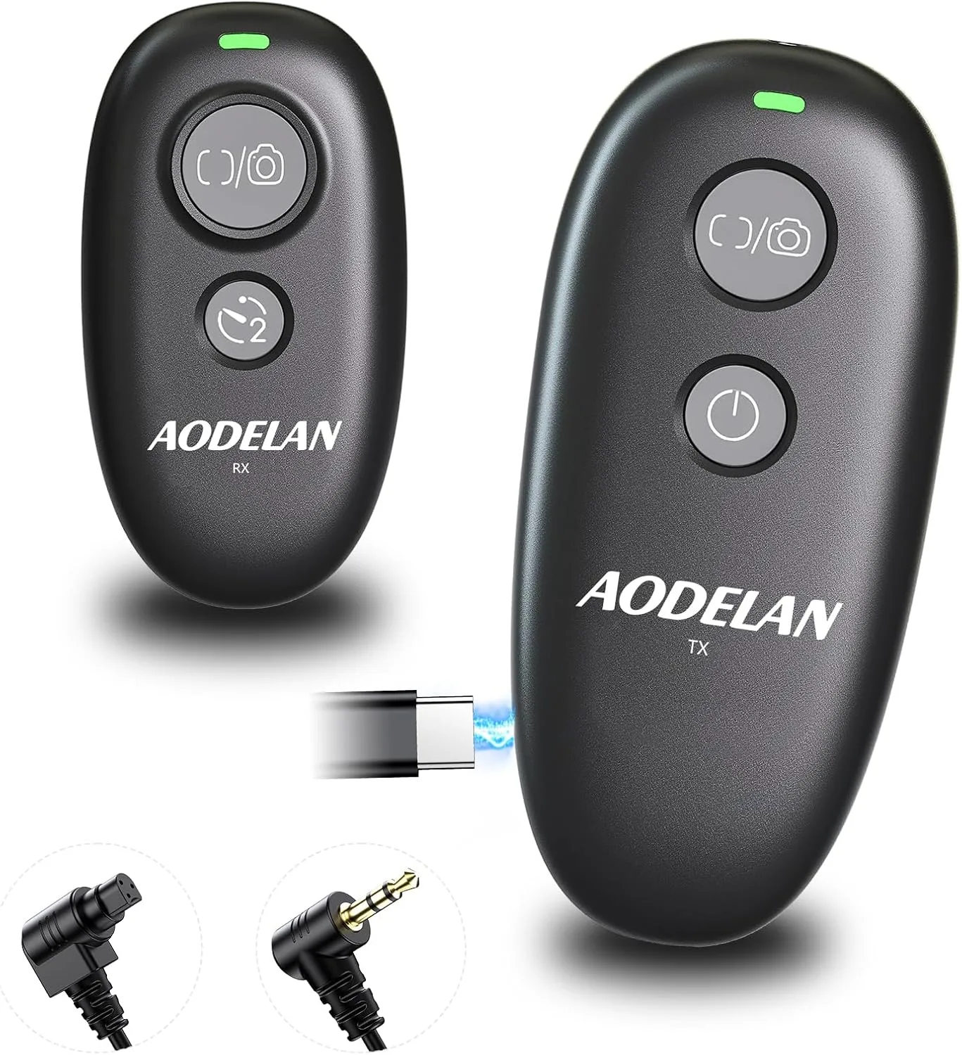 Upgraded Rechargeable Wireless Camera Remote Control Shutter Release for Canon EOS RP, R6 Mark II, Rebel T7, T6,T5, T3, SL2,5D Mark II,5D Mark III,5d Mark iv,6D Mark II, 7d Mark II,7D Series,5D Series