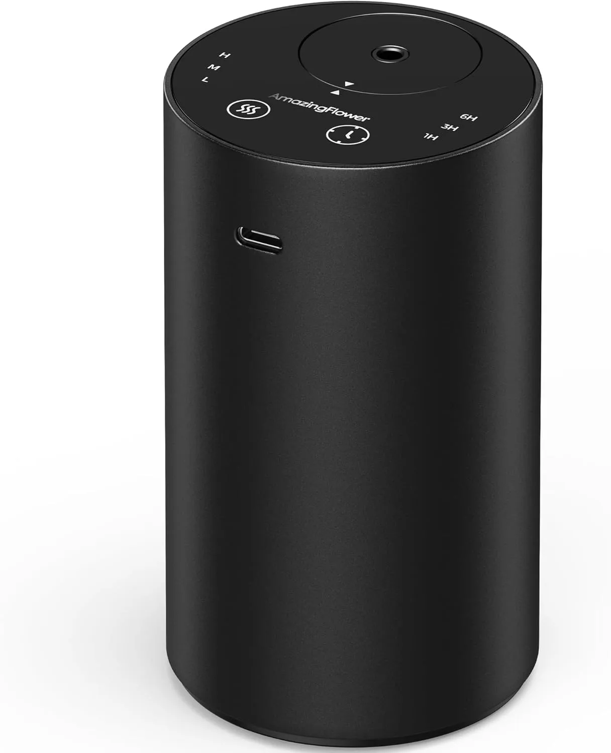 Waterless Essential Oil Diffuser, Rechargeable Scent Diffusers with 3 Mist Levels & Timers, Portable Aromatherapy Diffuser for Home Car Room Studio Office, Black Metal Waterless Essential Oil Diffuser, Rechargeable Scent Diffusers with 3 Mist Levels & Timers, Portable Aromatherapy Diffuser for Home Car Room Studio Office, Black Metal