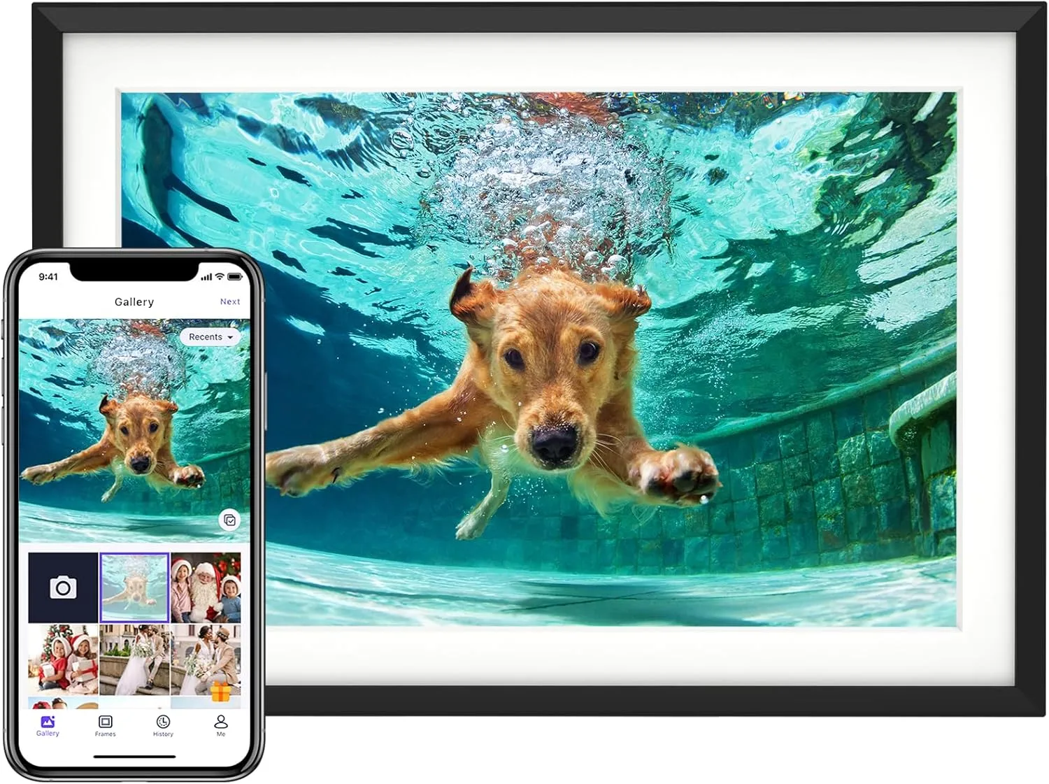 10.1” Digital Picture Frame with 32GB Storage, Digital Photo Frame with 1280×800 IPS Touch Screen, Share Photos/Videos and Send Best Wishes via Free App 10.1” Digital Picture Frame with 32GB Storage, Digital Photo Frame with 1280×800 IPS Touch Screen, Share Photos/Videos and Send Best Wishes via Free App