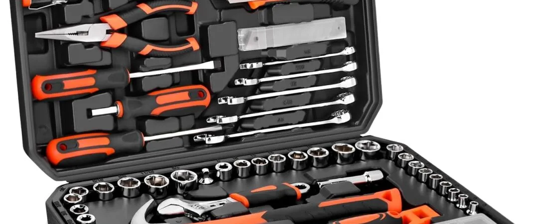 248-Piece Tool Set – General Household Hand Tool Kit with Plastic Toolbox Storage Case for Men, Home Repair, DIY Projects