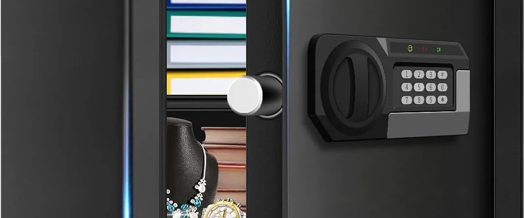 5.2 Cuft Large Home Safes Water and Fireproof, Fire Proof Safe for Home Use with Removable Shelves, Alarm System and Mute Function, Anti-Theft Safes for Home Use Fire and Water Proof for Document