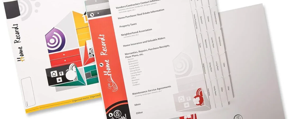 Ahh Hah! Organizer Kit: Home Records – Index Tabs for a Three-ring Binder (Binder not included))