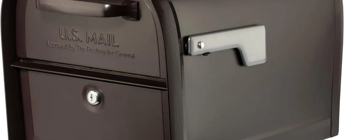 Architectural Mailboxes 6300RZ Oasis 360 Locking Parcel Mailbox with 2-Access Doors, X-Large, Rubbed Bronze