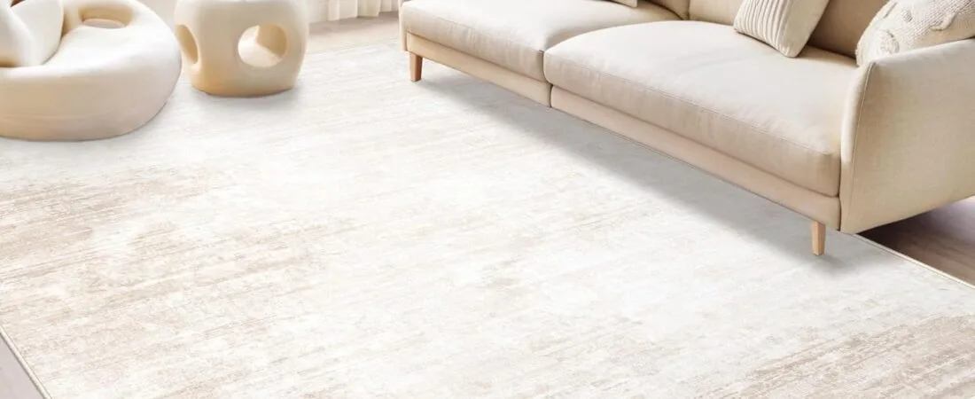 Area Rugs 6×9 Living Room: Washable Rug Modern Abstract Large Rug Soft Non Slip Neutral Rugs Stain Resistant Indoor Carpet for Bedroom Kitchen Dining Room Table Nursery Home Office Rugs(Beige,6’x9′)