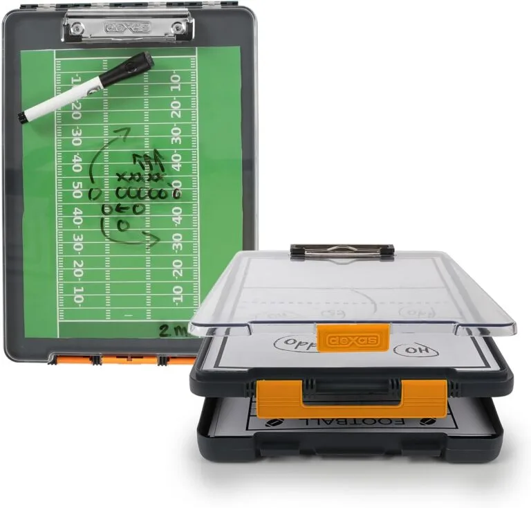 Dexas Clearview Clipcase Dry Erase clipboard, 13.75 x 9.5 Inch, Orange. See papers clearly outdoors, stay organized and dry. Ideal for coaching, teaching, homeschooling, art, trades, and medical pros.