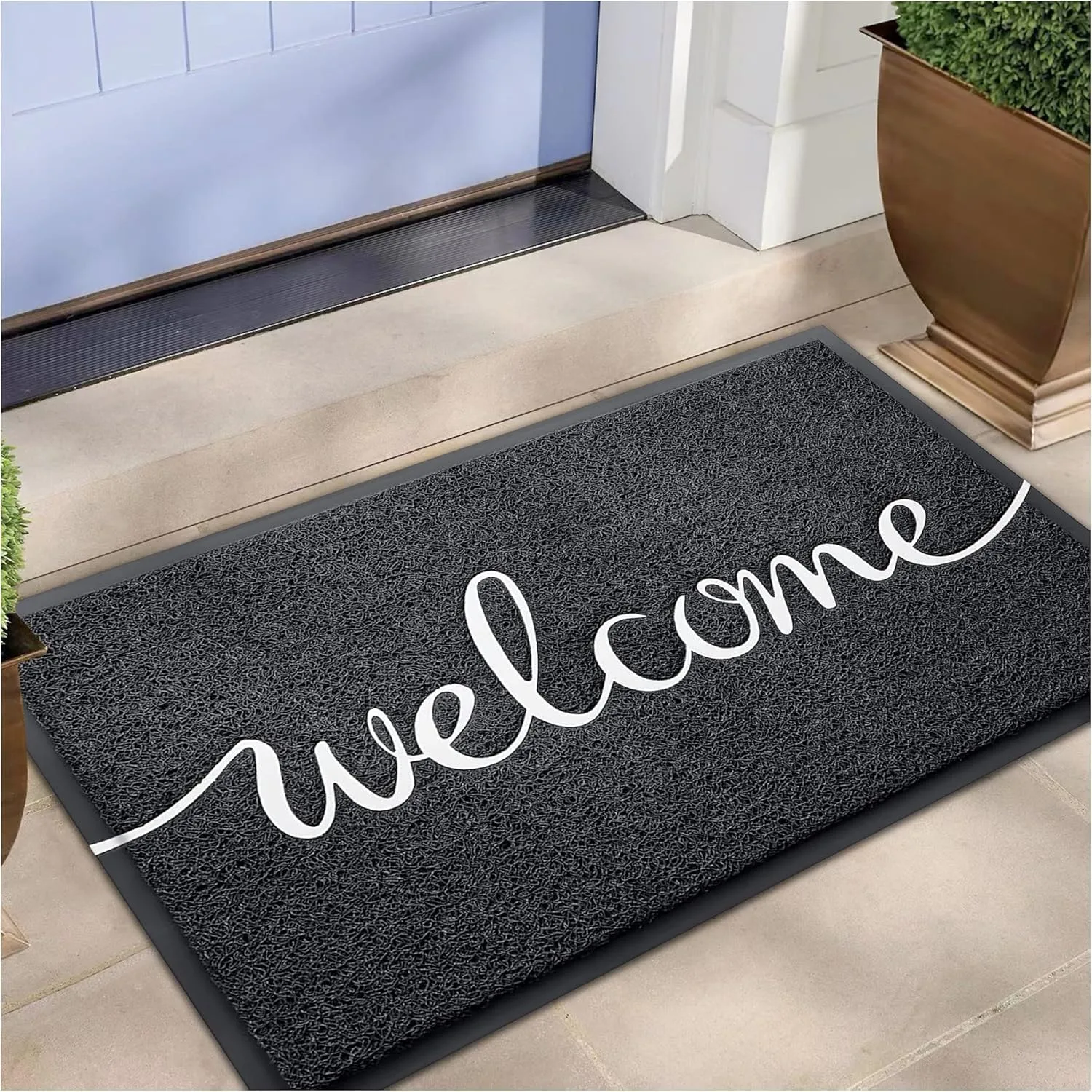 EARTHALL Funny Welcome Mats, Front Door Mat for Outside Entry, Doormat Outdoor/Indoor Entrance, Rugs Entryway Indoor, Outdoor Home Porch Decor 30″x17.5″