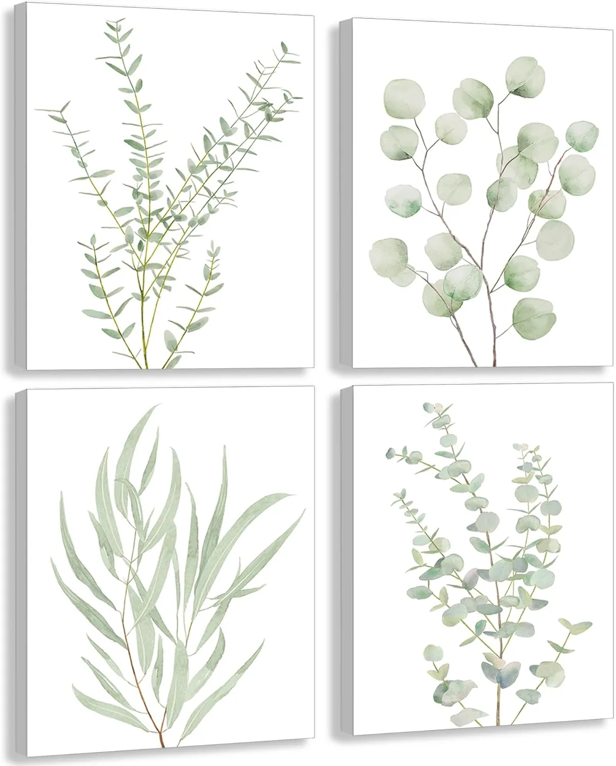 Erctoo Botanical Plant Canvas Wall Art, Framed Boho Wall Decor for Bathroom, Minimalist Aesthetic Bedroom Wall Art, Sage Green Eucalyptus Leaf Prints for Office, Set of 4PCS, 8”X10” Erctoo Botanical Plant Canvas Wall Art, Framed Boho Wall Decor for Bathroom, Minimalist Aesthetic Bedroom Wall Art, Sage Green Eucalyptus Leaf Prints for Office, Set of 4PCS, 8”X10”