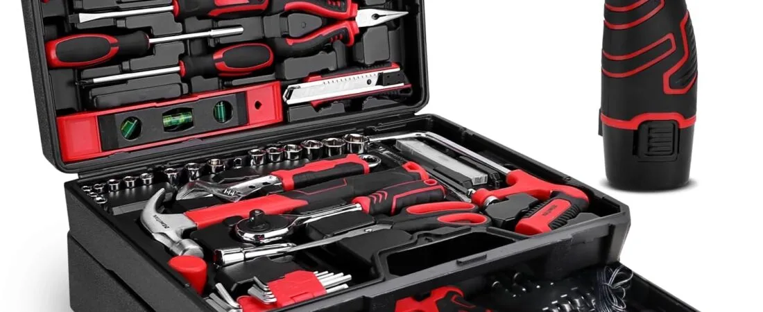 KingTool 276-Piece Tool Set Kit – Tool kit with 12V Cordless Power Drill Driver Toolbox Storage Case with Drawer, Drill Set Perfect for Homeowner, Diyer, Handyman