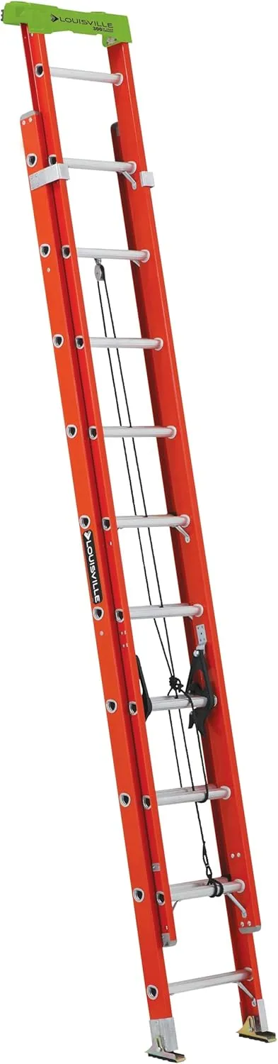 Louisville Ladder 20-Foot Fiberglass Extension Ladder, 300-Pound Load Capacity, Type IA, L-3022-20PT