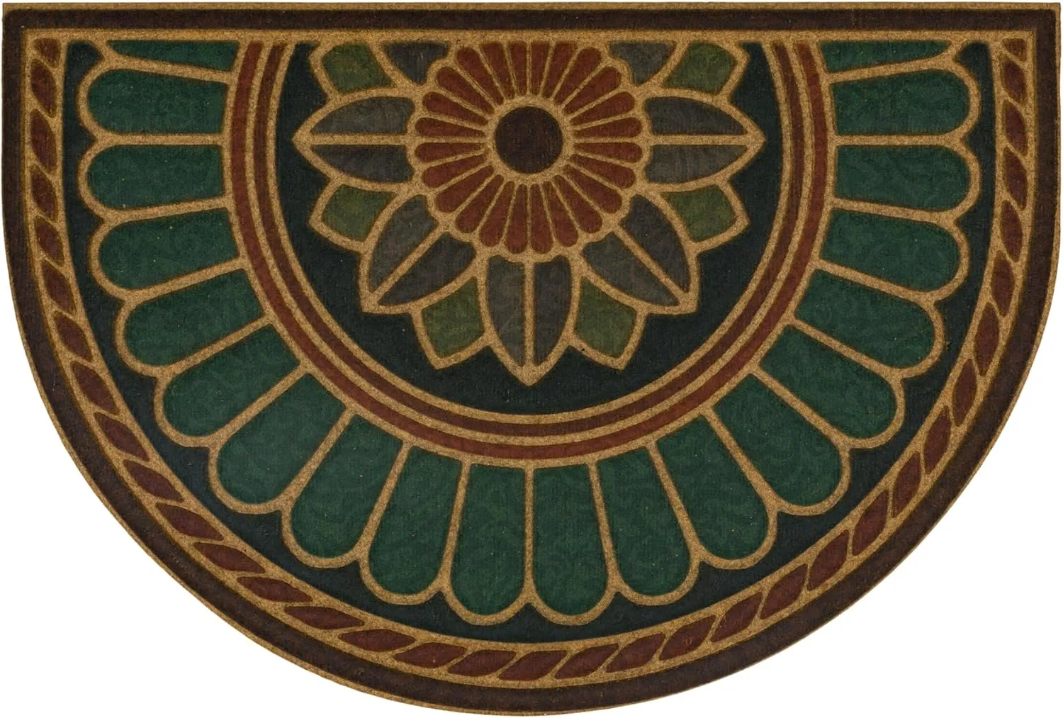 Mohawk Home Swirl Style Casual Ornamental Rust 2′ X 3′ All Weather Outdoor Door Mat Perfect for Porch, Garage