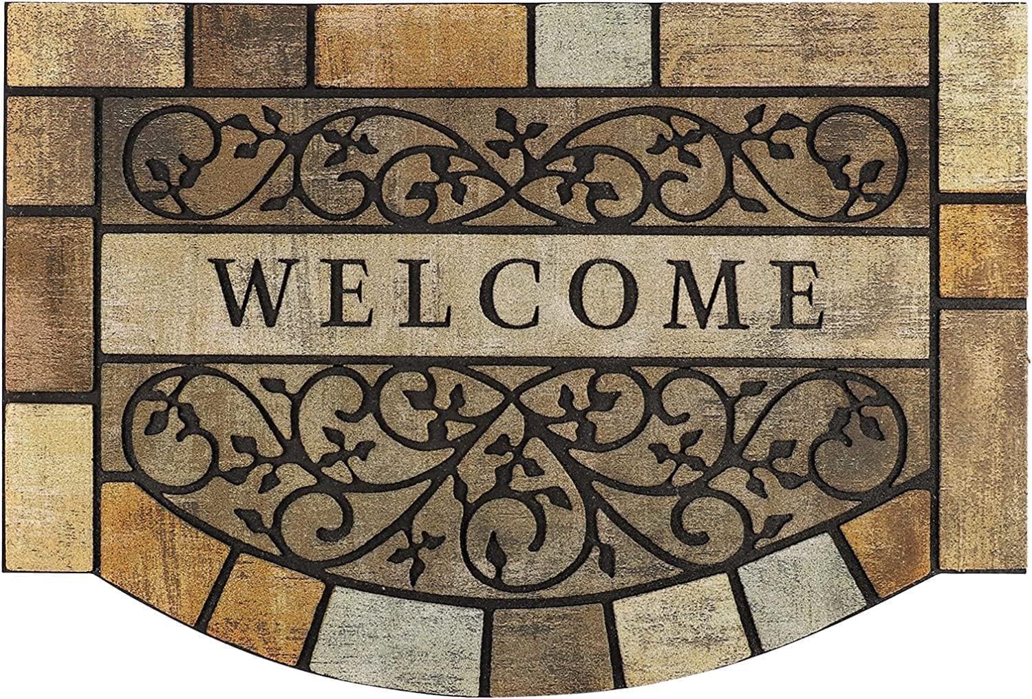Durable Welcome Door Mats, 24″x36″ Heavy-Duty Large Outdoor Mat for Front Door with Non-Slip Rubber Backing for Outside Entry, Garage, Patio, High Traffic Area Durable Welcome Door Mats, 24″x36″ Heavy-Duty Large Outdoor Mat for Front Door with Non-Slip Rubber Backing for Outside Entry, Garage, Patio, High Traffic Area