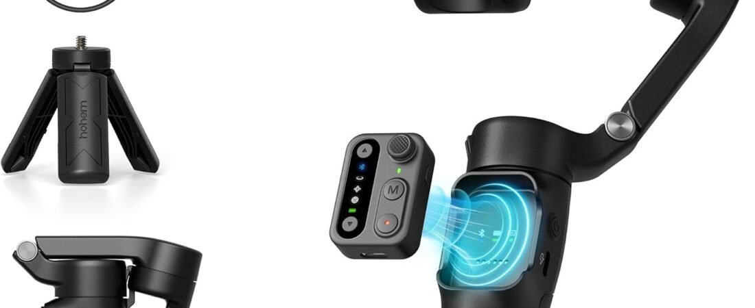 hohem iSteady X3 SE Gimbal Stabilizer for iPhone, Phone Stabilizer with Detachable Remote Control, Portable Foldable 3-Axis Phone Gimbal for Android & iPhone 16 15 Pro Max, Ideal for Travel Vlogging