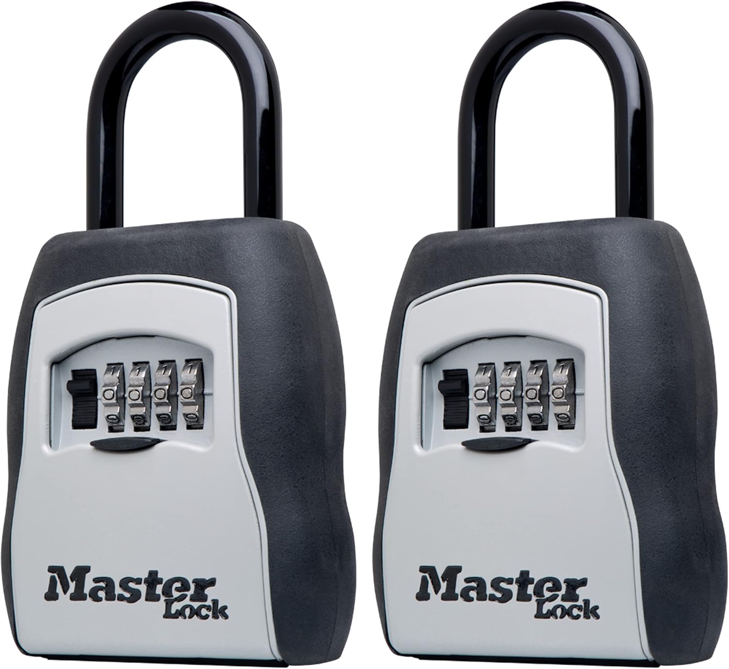 Master Lock Key Lock Box with Code, Outdoor Lock Box for Realtors, Property Managers and Landlords, Ideal for Short-Term Rentals, Key Safe Holds 5 Keys, 2 Pack, 5400EC2