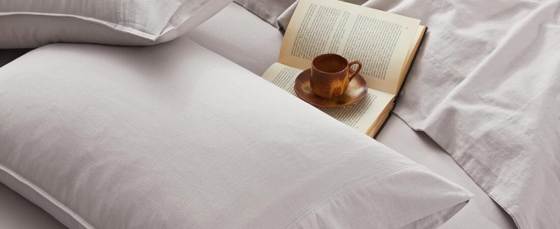 4Pcs Organic Linen Sheets Queen Size, 100% French Linen from Normandy, Breathable Natural Linen Queen Sheet Set with 16 Inch Deep Pocket, 1 Flat Sheet, 1 Fitted Sheet, 2 Pillowcases 4Pcs Organic Linen Sheets Queen Size, 100% French Linen from Normandy, Breathable Natural Linen Queen Sheet Set with 16 Inch Deep Pocket, 1 Flat Sheet, 1 Fitted Sheet, 2 Pillowcases