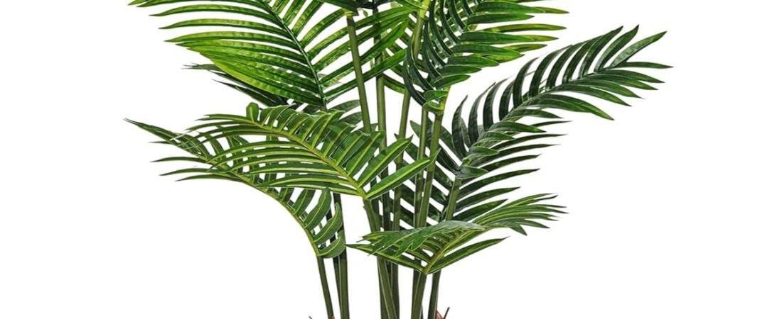 6FT Artificial Palm Tree, Tall Faux Palm Tree Indoor with Fake Plants Tall, Artificial Plants with Lifelike Leaves for Home Office Decor (White) 6FT Artificial Palm Tree, Tall Faux Palm Tree Indoor with Fake Plants Tall, Artificial Plants with Lifelike Leaves for Home Office Decor (White)