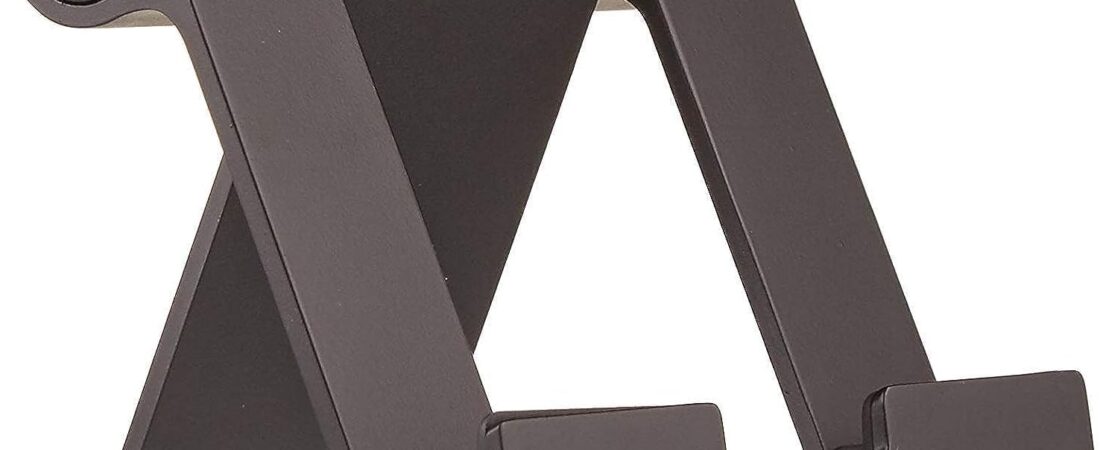 Amazon Basics Multi-Angle Portable Stand for iPad Tablet, E-reader and Phone – Black