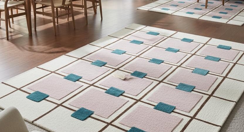 Greer Wool Area Rug – Chic Hand-Tufted Mauve, Blue, and Beige Design for Stylish Home Decor (8×10 Ft) Greer Wool Area Rug – Chic Hand-Tufted Mauve, Blue, and Beige Design for Stylish Home Decor (8×10 Ft)