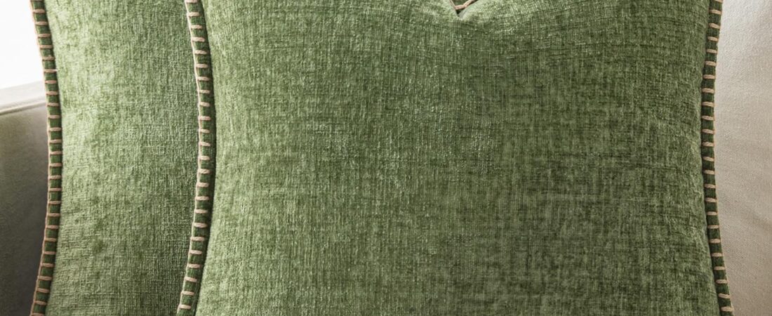 MIULEE Pack of 2 Couch Throw Pillow Covers 18×18 Inch Sage Green Farmhouse Decorative Pillow Covers with Stitched Edge Soft Chenille Solid Dyed Spring Pillow Covers for Sofa Bed Living Room MIULEE Pack of 2 Couch Throw Pillow Covers 18×18 Inch Sage Green Farmhouse Decorative Pillow Covers with Stitched Edge Soft Chenille Solid Dyed Spring Pillow Covers for Sofa Bed Living Room