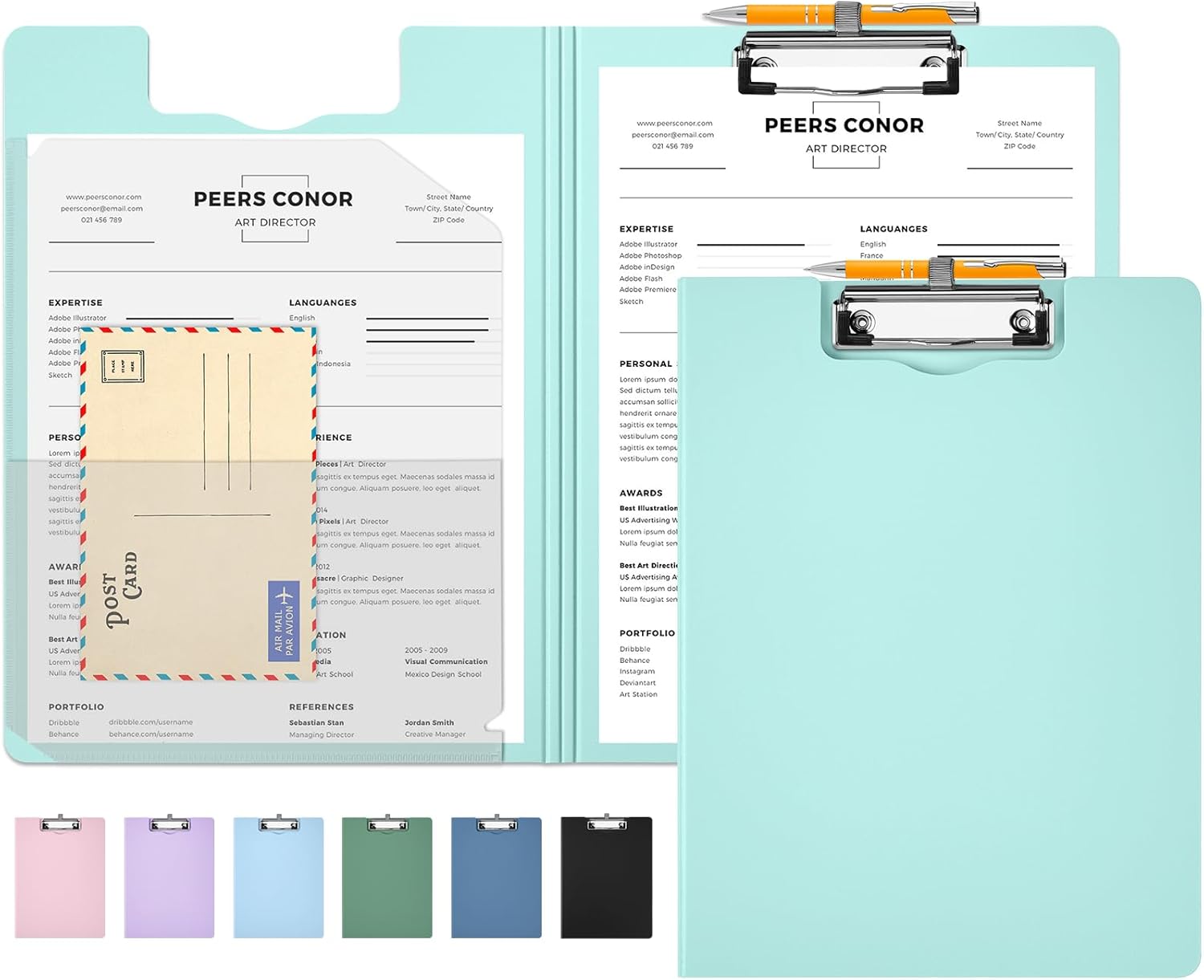 Sooez Thicker Clipboard Folder, Foldable Nursing Clip Boards with Adjustable Pen Loop & Tabbed Pockets, Portfolio with Low Profile Clip, 360° Folding, Lightweight, 9.45 x 12.6 Document Holder for Work Sooez Thicker Clipboard Folder, Foldable Nursing Clip Boards with Adjustable Pen Loop & Tabbed Pockets, Portfolio with Low Profile Clip, 360° Folding, Lightweight, 9.45 x 12.6 Document Holder for Work