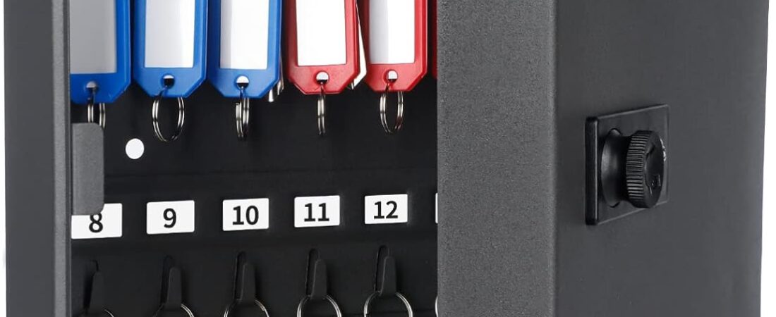 Uniclife 28 Position Key Cabinet with Combination Lock Resettable Black Digital Security Storage Box Steel Key Organizer with Colorful Key Tag Labels Stickers and Hooks Uniclife 28 Position Key Cabinet with Combination Lock Resettable Black Digital Security Storage Box Steel Key Organizer with Colorful Key Tag Labels Stickers and Hooks