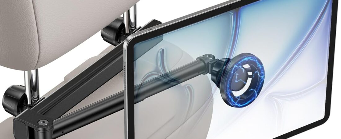 for Magsafe Car Headrest Tablet Holder, for iPad Holder Car Mount, 6 lb Strong Magnetic Force Adjustable Aluminum Tab Mount for All Phone iPhone iPad Stand Travel Accessories for Magsafe Car Headrest Tablet Holder, for iPad Holder Car Mount, 6 lb Strong Magnetic Force Adjustable Aluminum Tab Mount for All Phone iPhone iPad Stand Travel Accessories